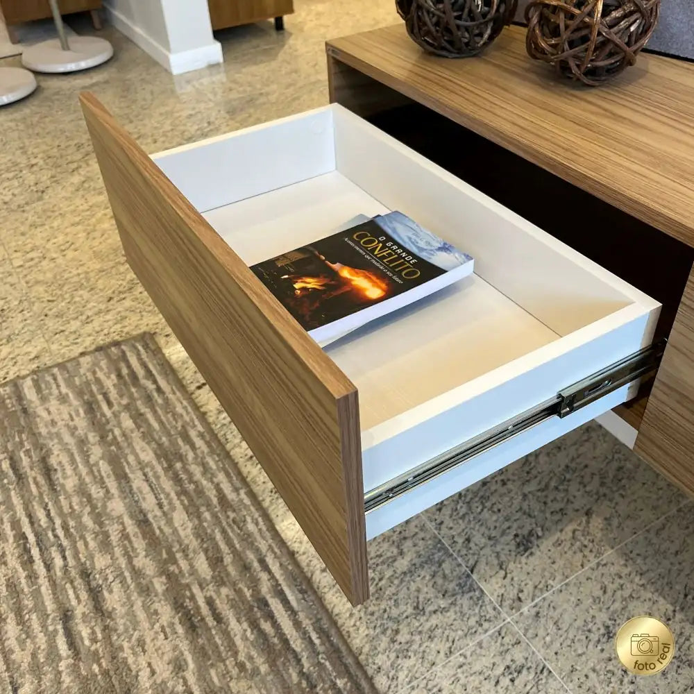 Lumiere TV Panel Oak-Off White