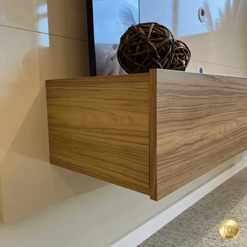 Lumiere TV Panel Oak-Off White