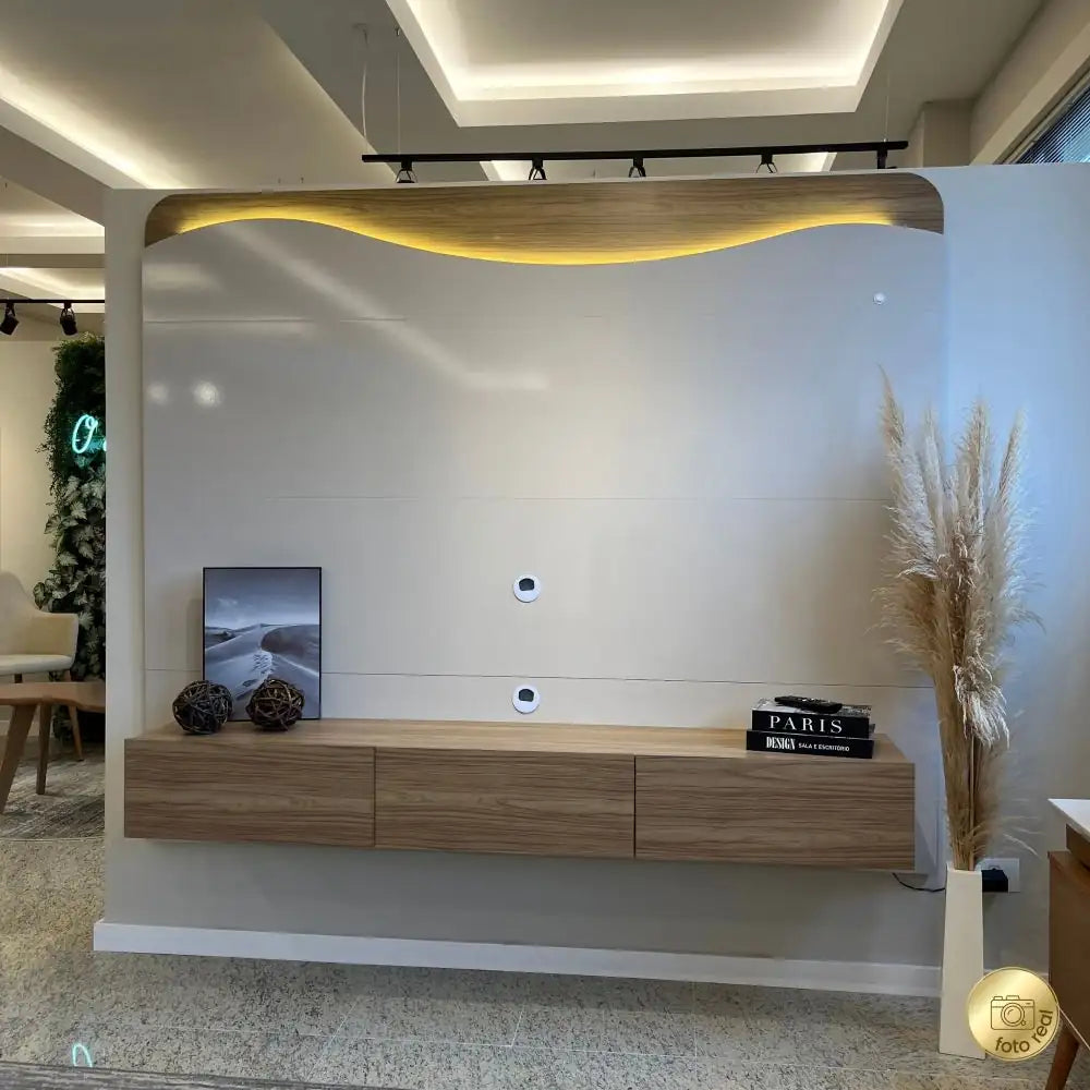 Lumiere TV Panel Oak-Off White