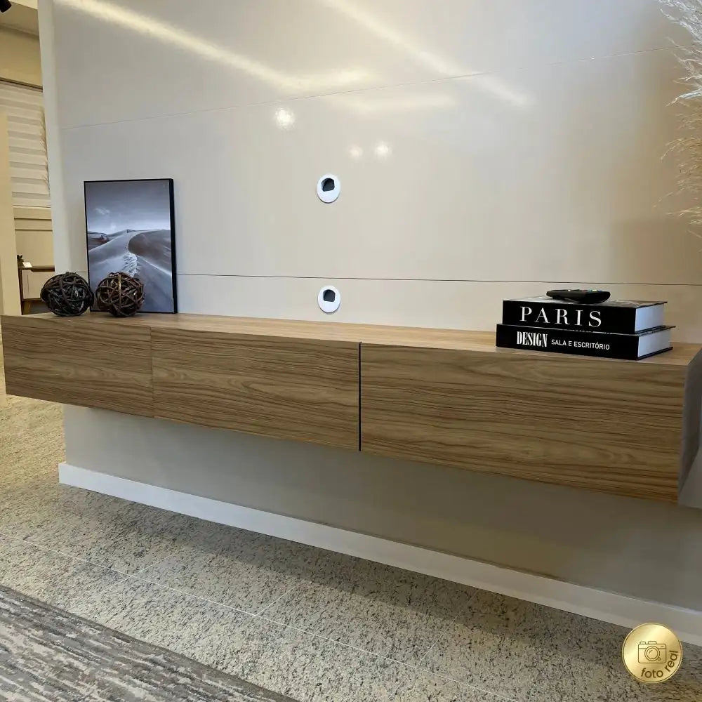 Lumiere TV Panel Oak-Off White