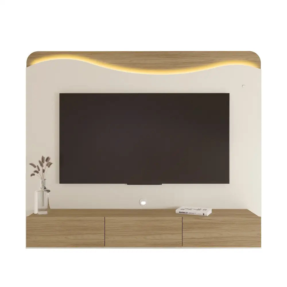 Lumiere TV Panel Oak-Off White