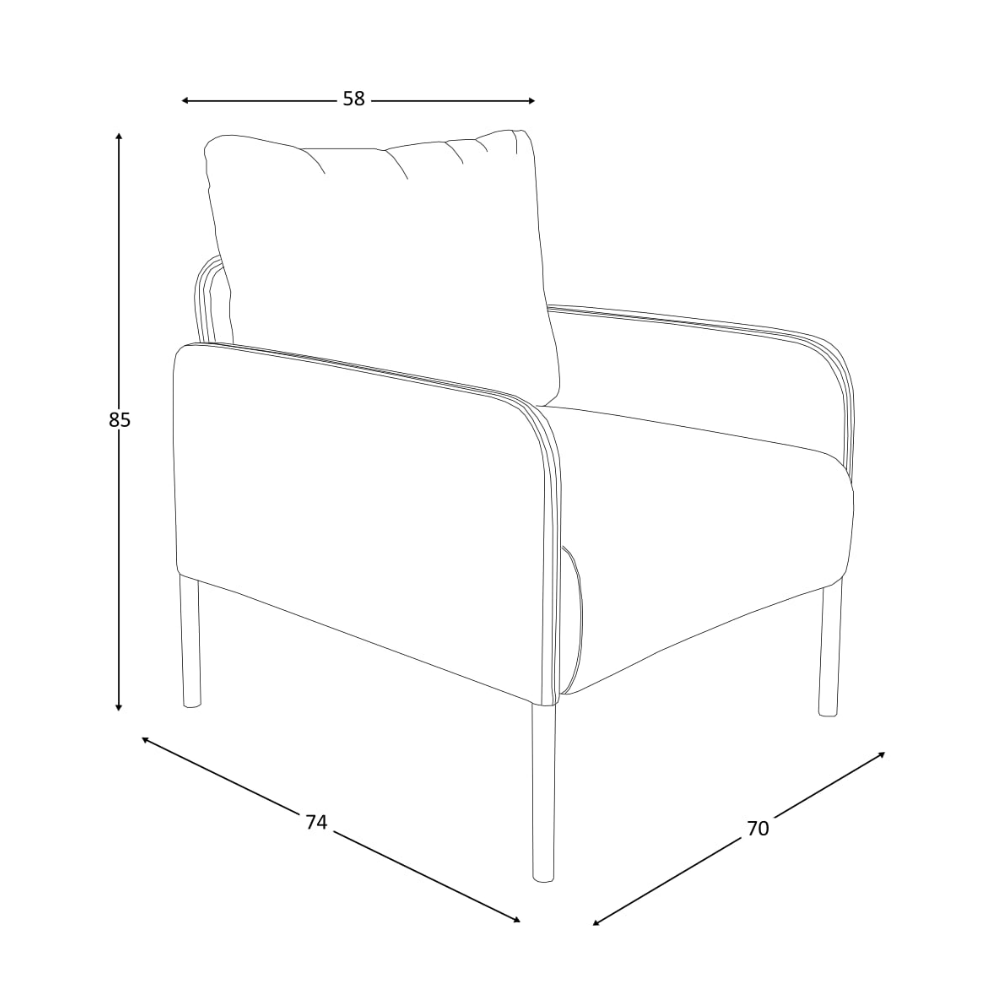 Martha Occasional Chair Tan - Click Furniture