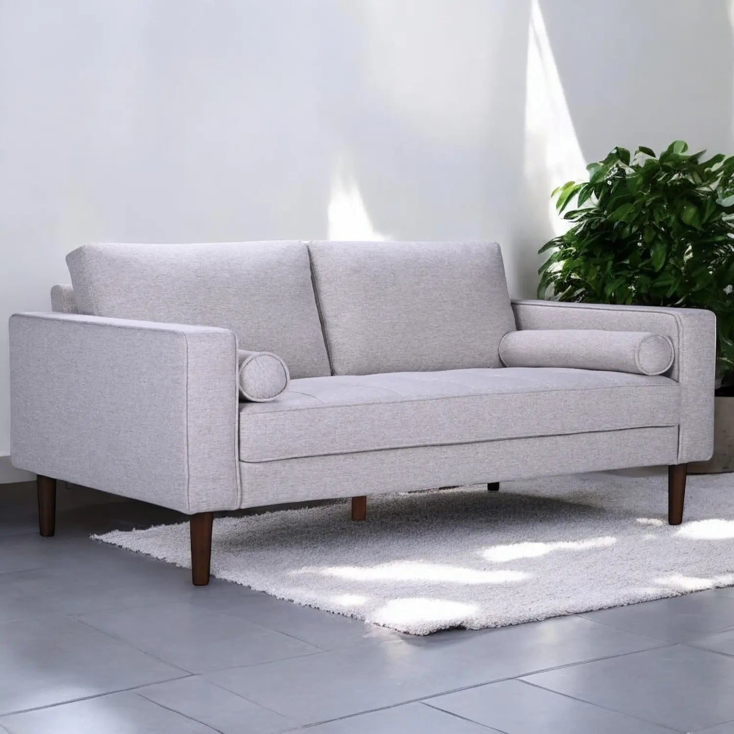 Metro 3 Seater Couch Beige - Click Furniture