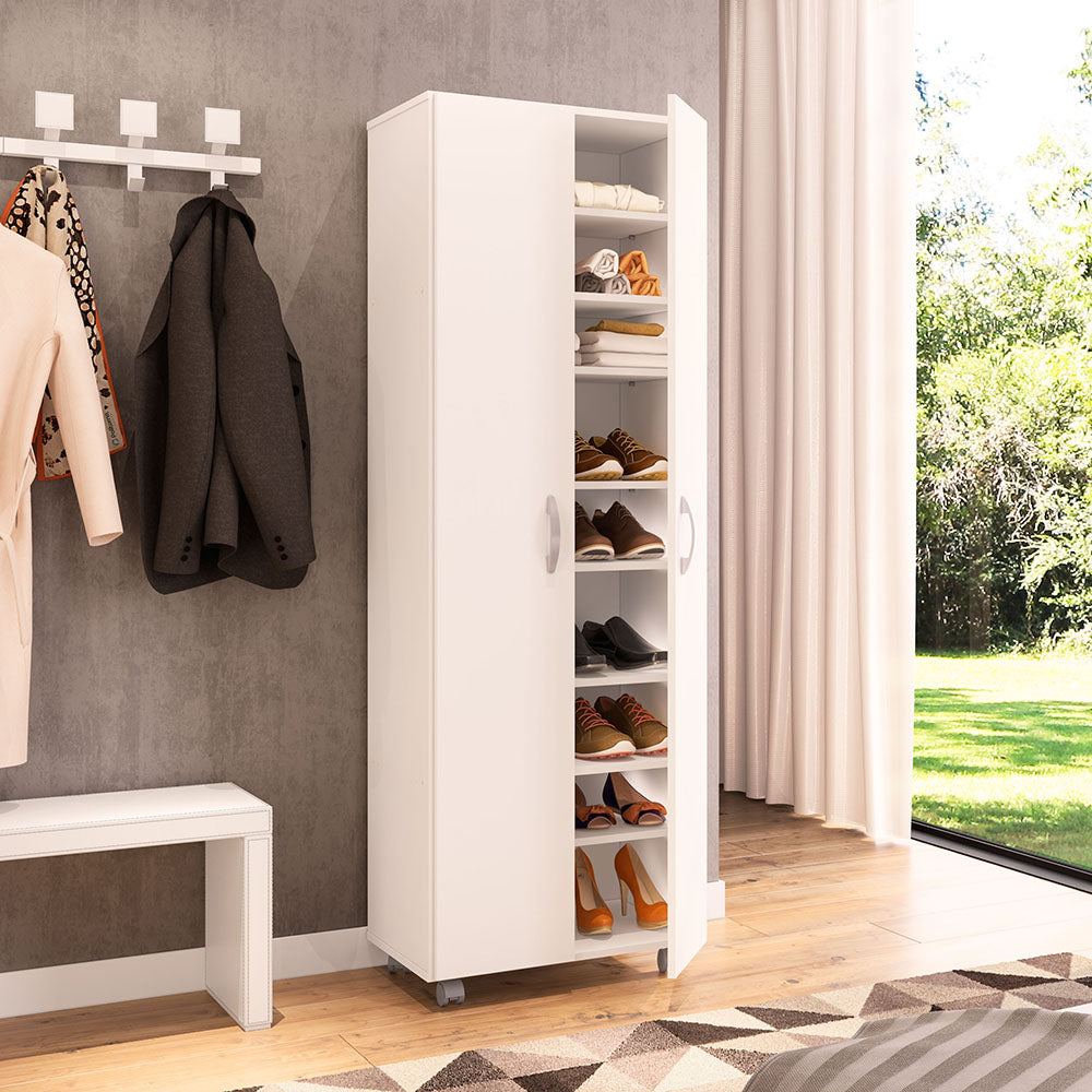 Multi-Functional White Cabinet