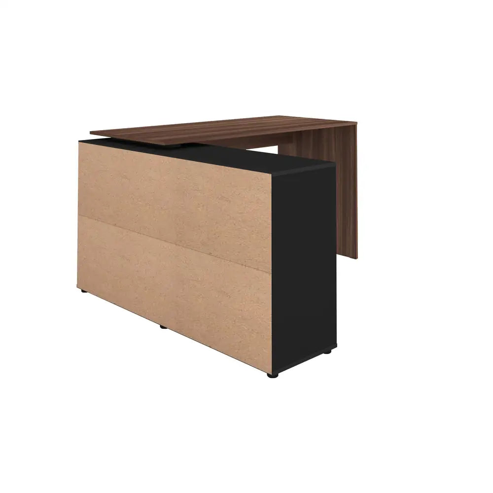 Nero Walnut Brown-Black Office Desk
