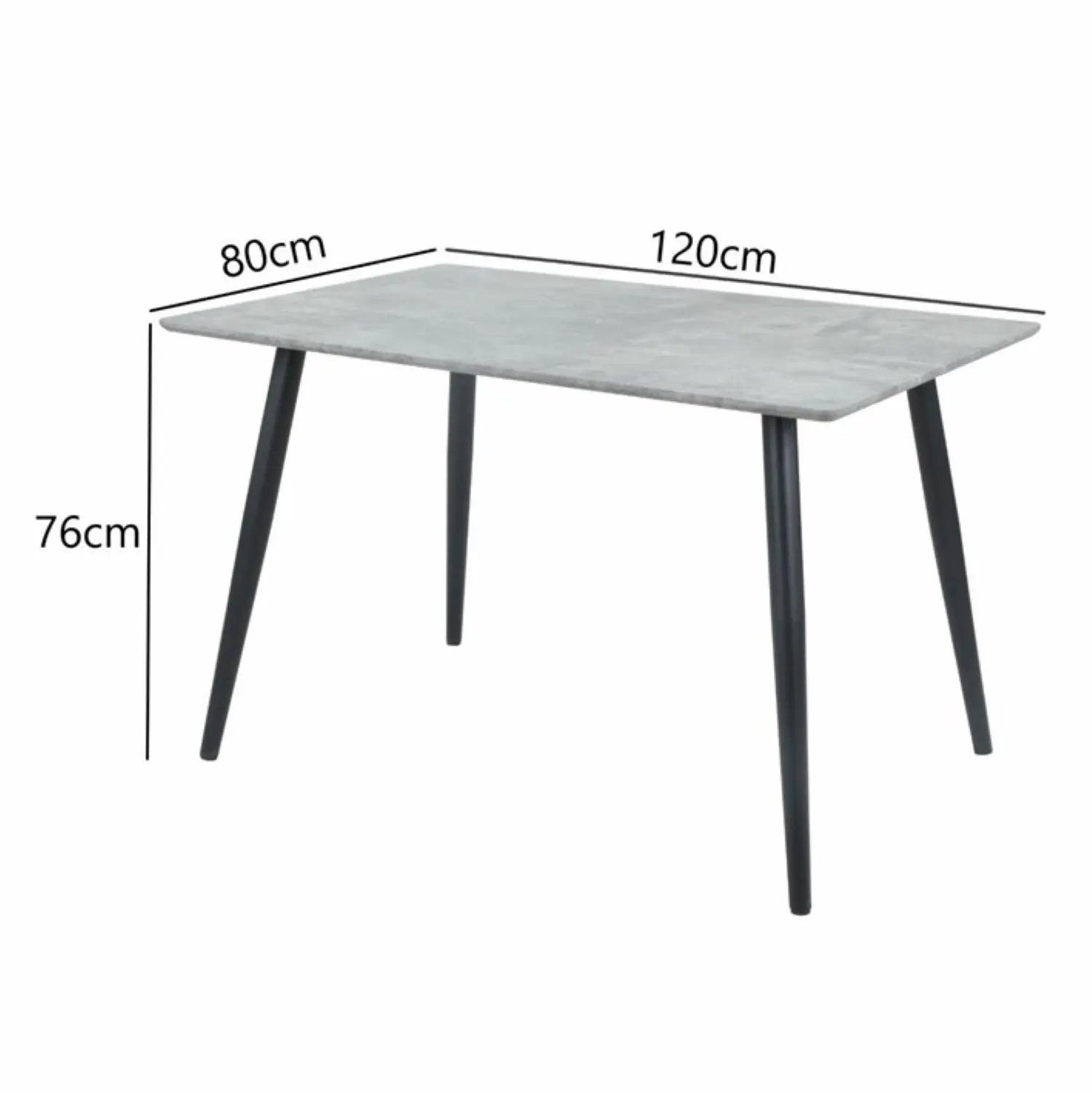 Nordic 5pc Dining Set Grey - Click Furniture
