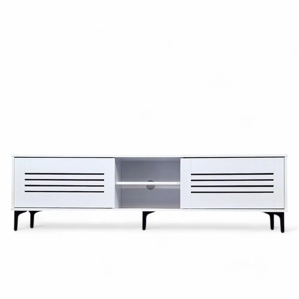 Olinda TV Stand White 160cm - Click Furniture