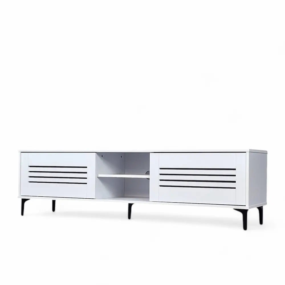 Olinda TV Stand White 160cm - Click Furniture