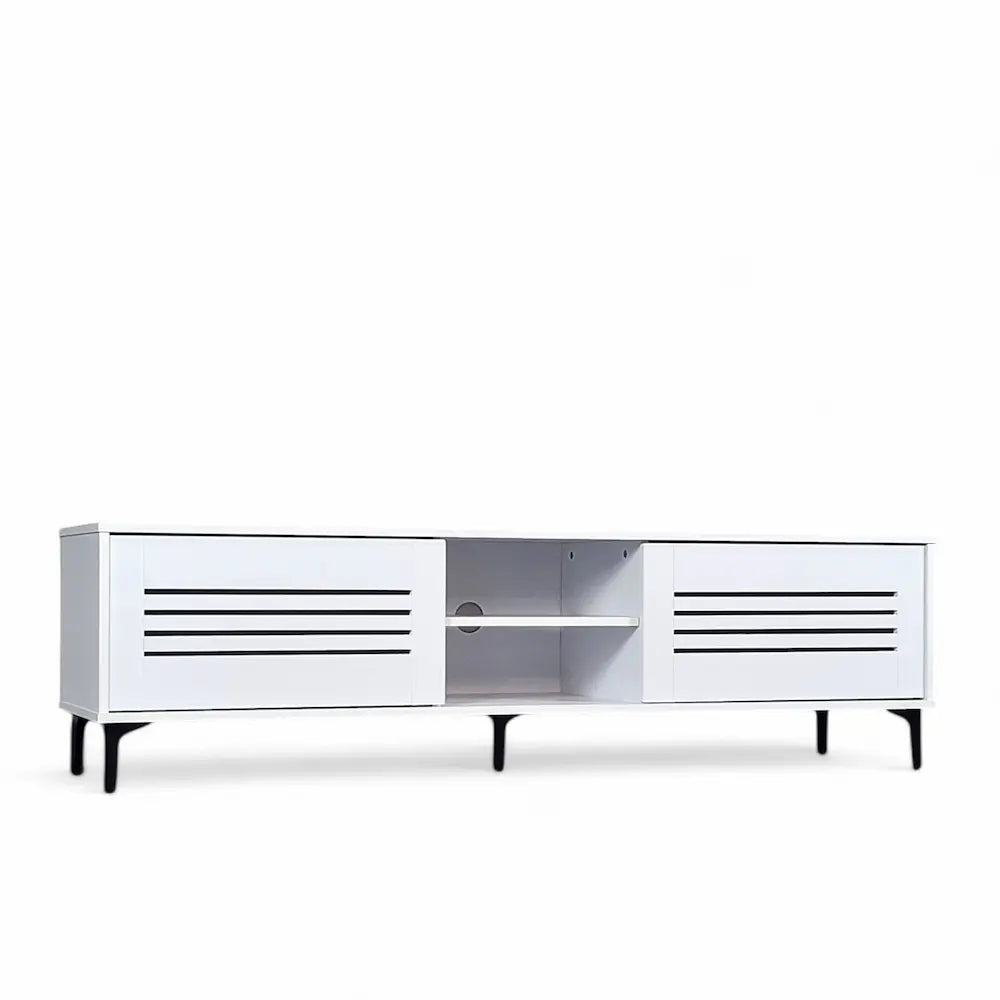 Olinda TV Stand White 160cm - Click Furniture