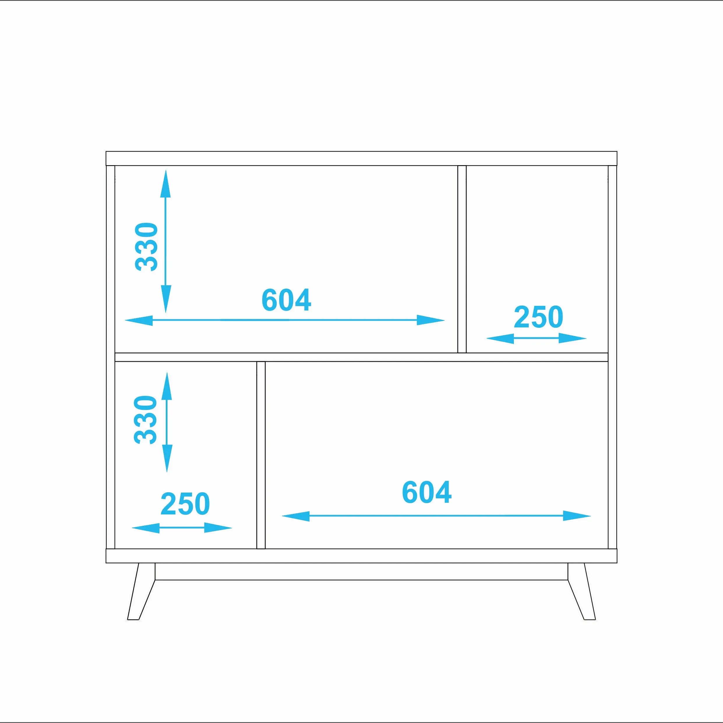 Rayna Versatile Storage Shelf Black