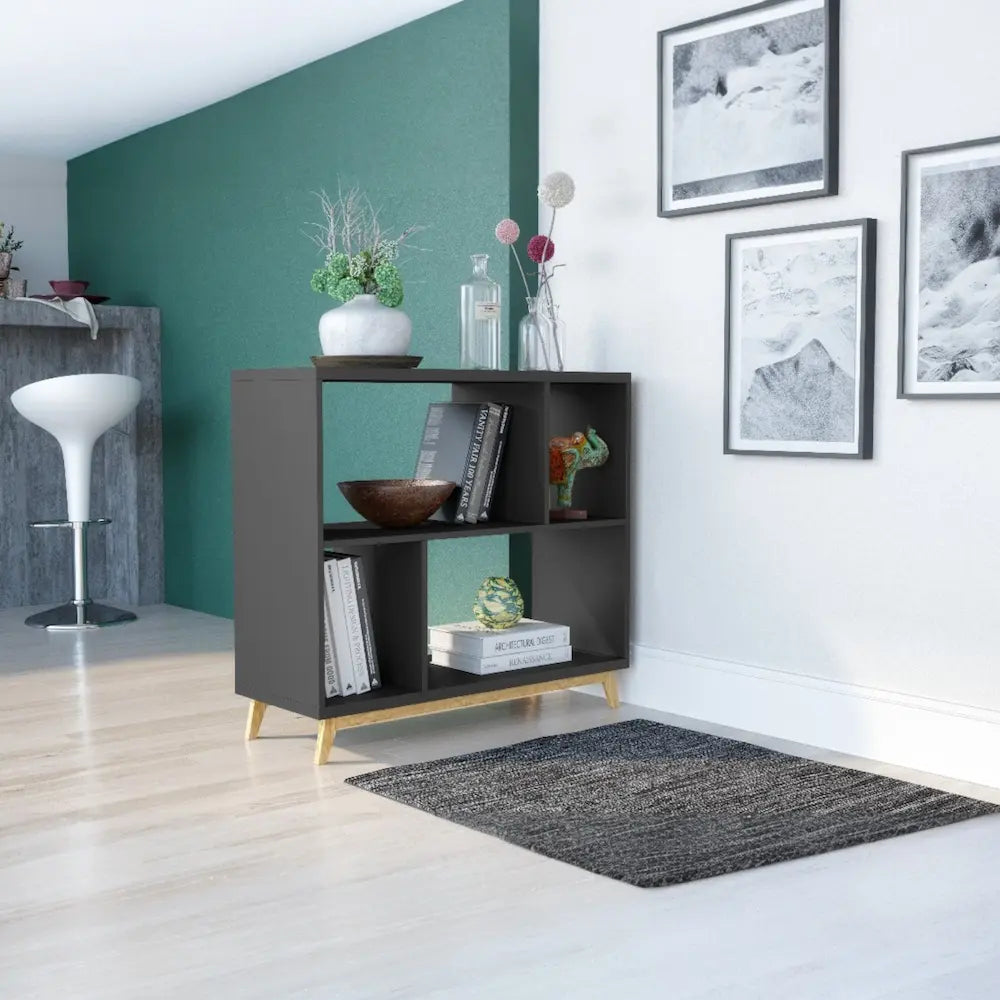 Rayna Versatile Storage Shelf Black
