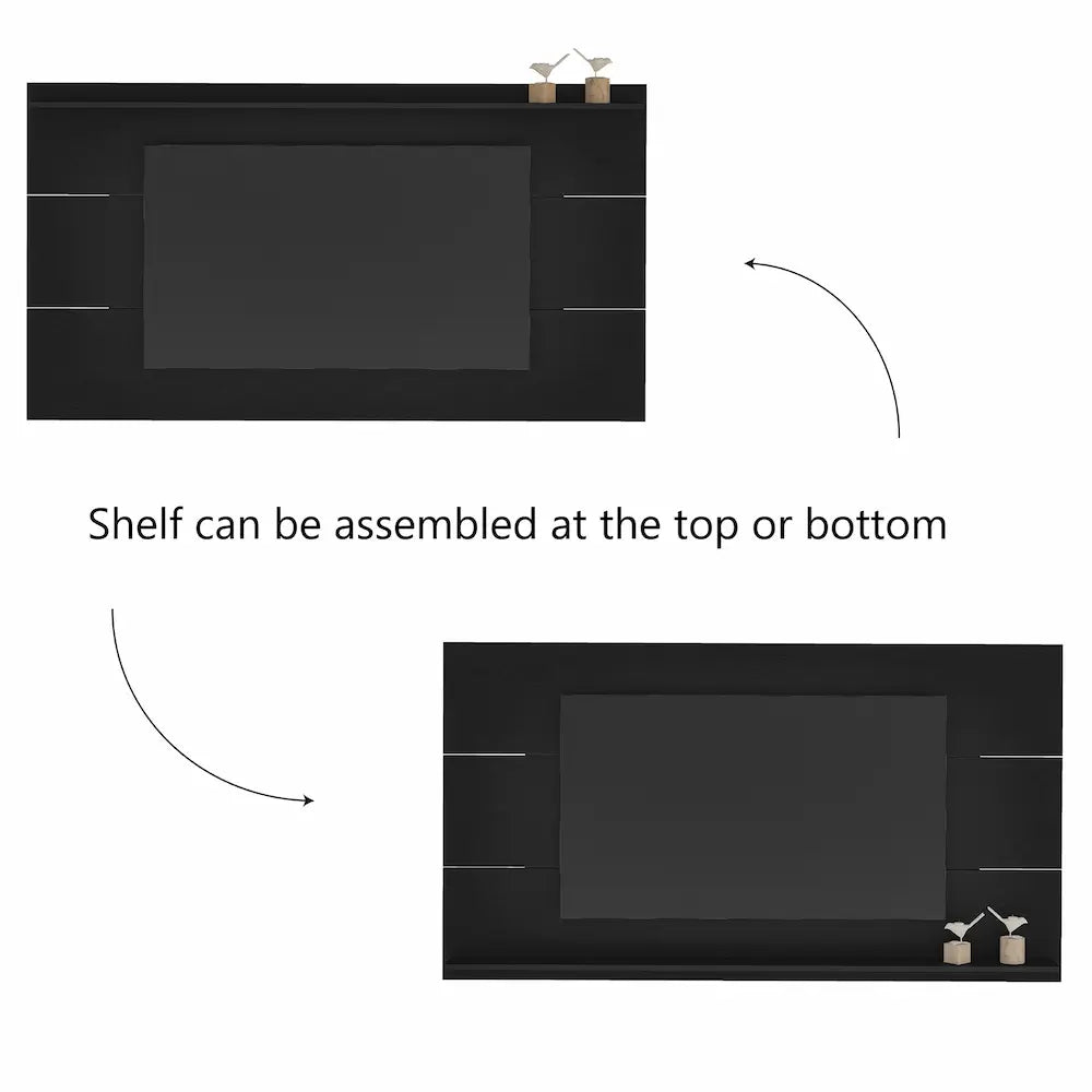 TV Panel Slim Black - Click Furniture