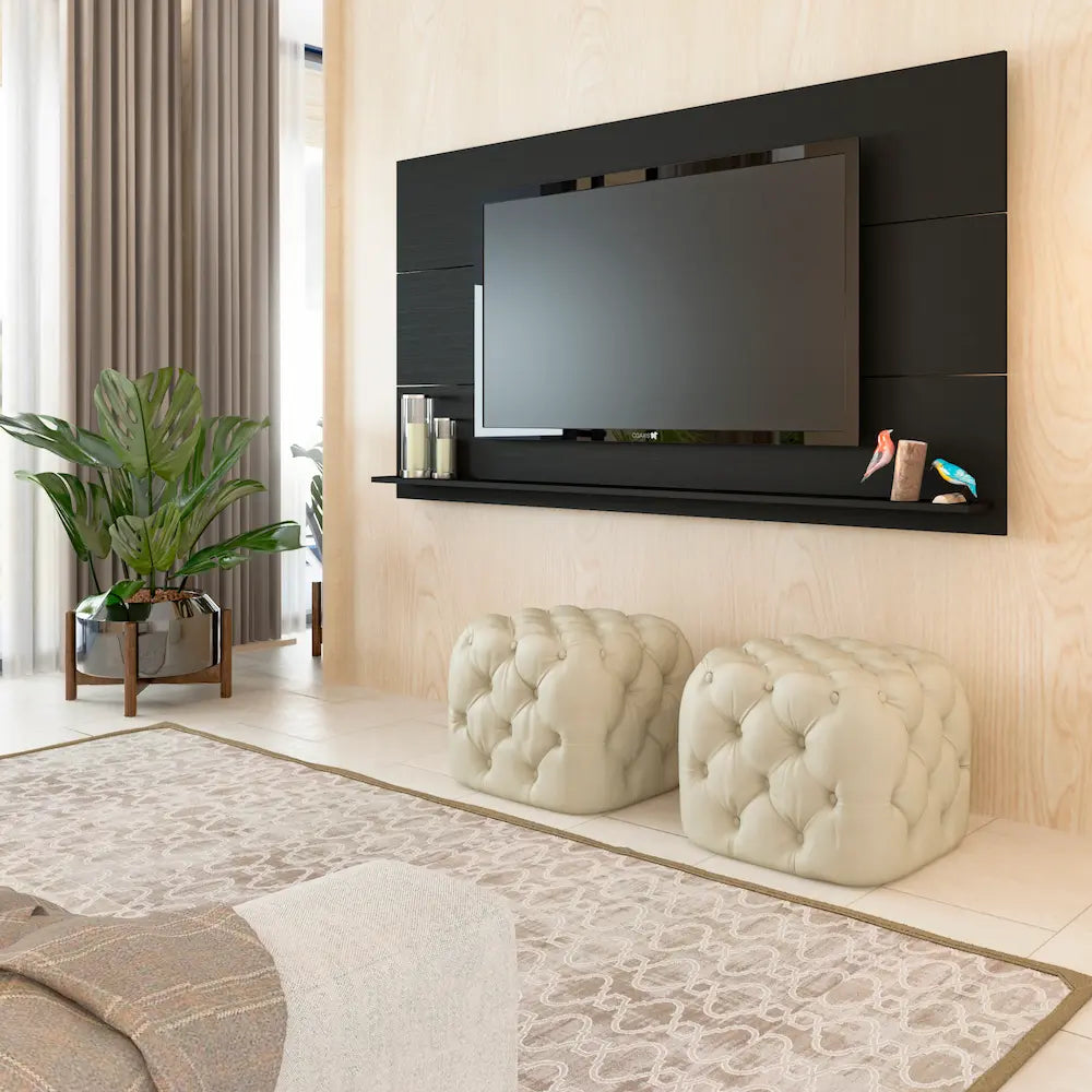 TV Panel Slim Black - Click Furniture