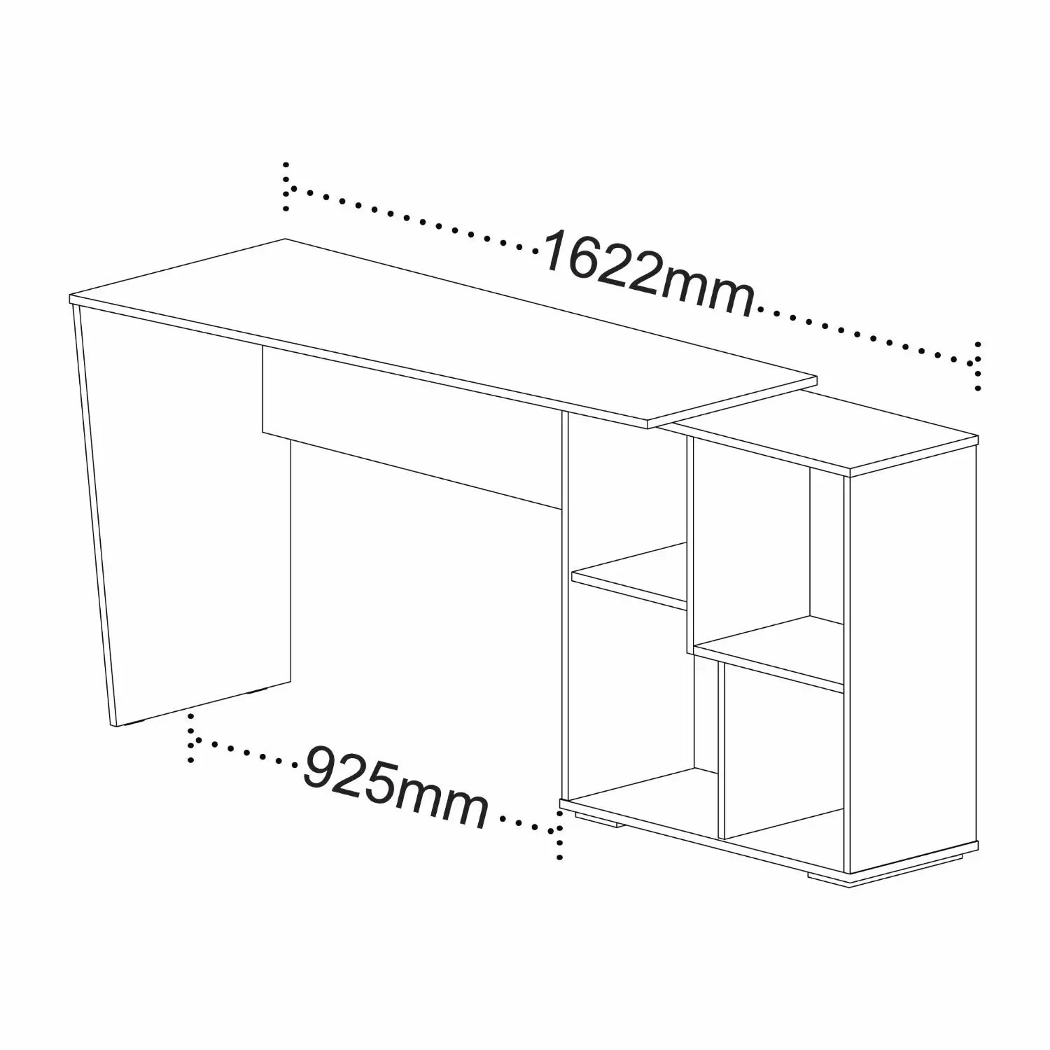 Urban Desk Black - Click Furniture