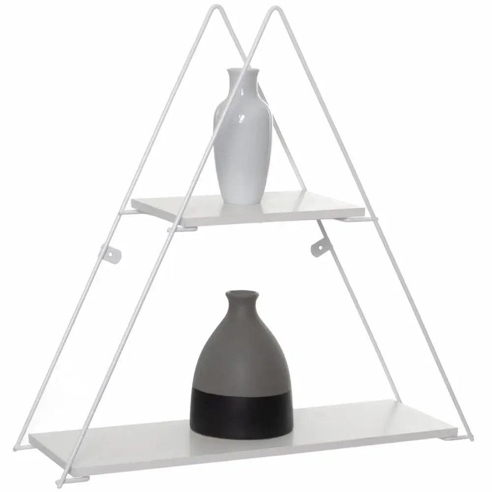 Triangular Geometric Shelf White
