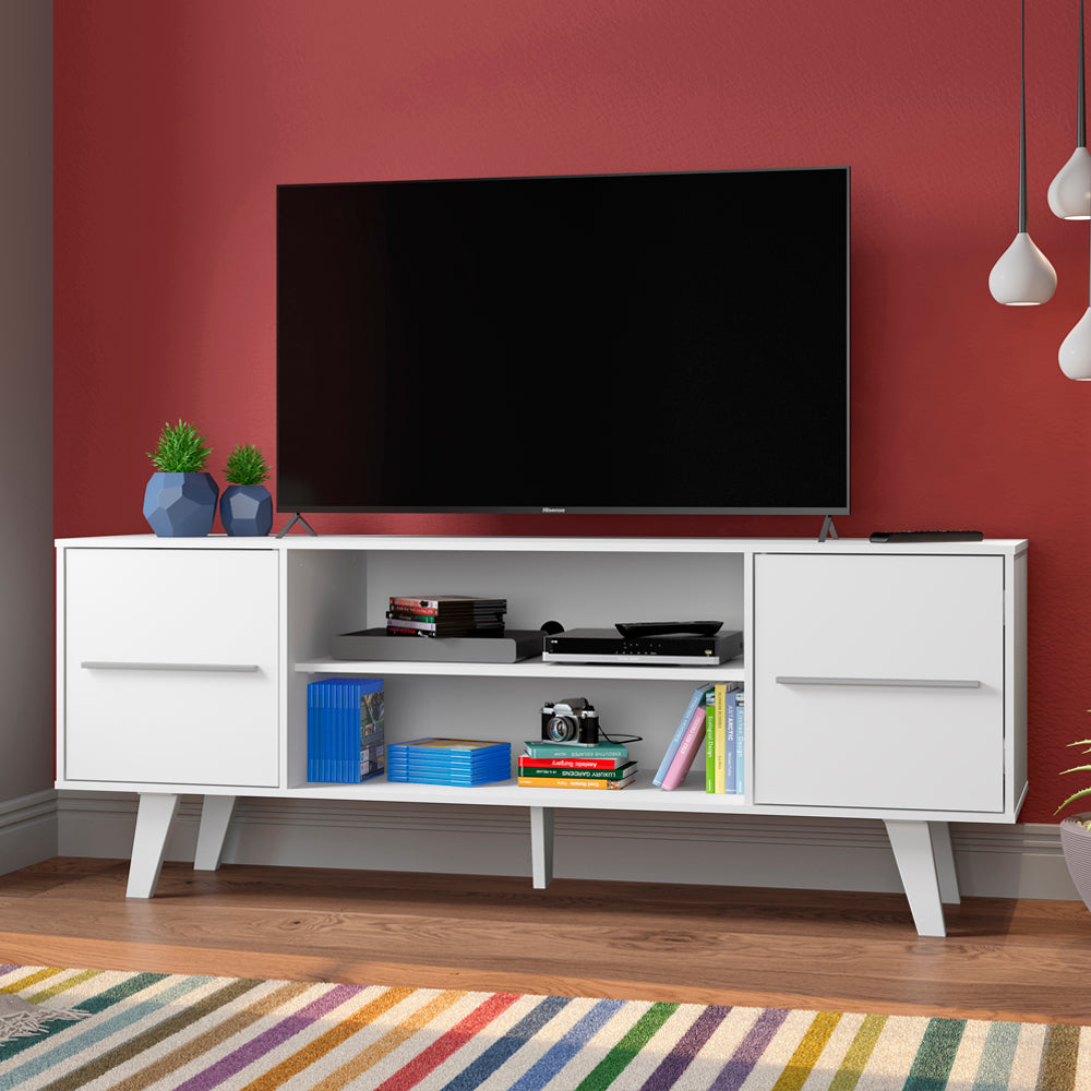 Lara White Tv Unit - Click Furniture