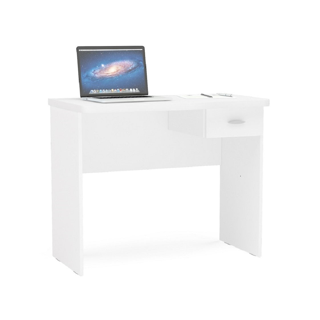 Diego White Office Table - Click Furniture