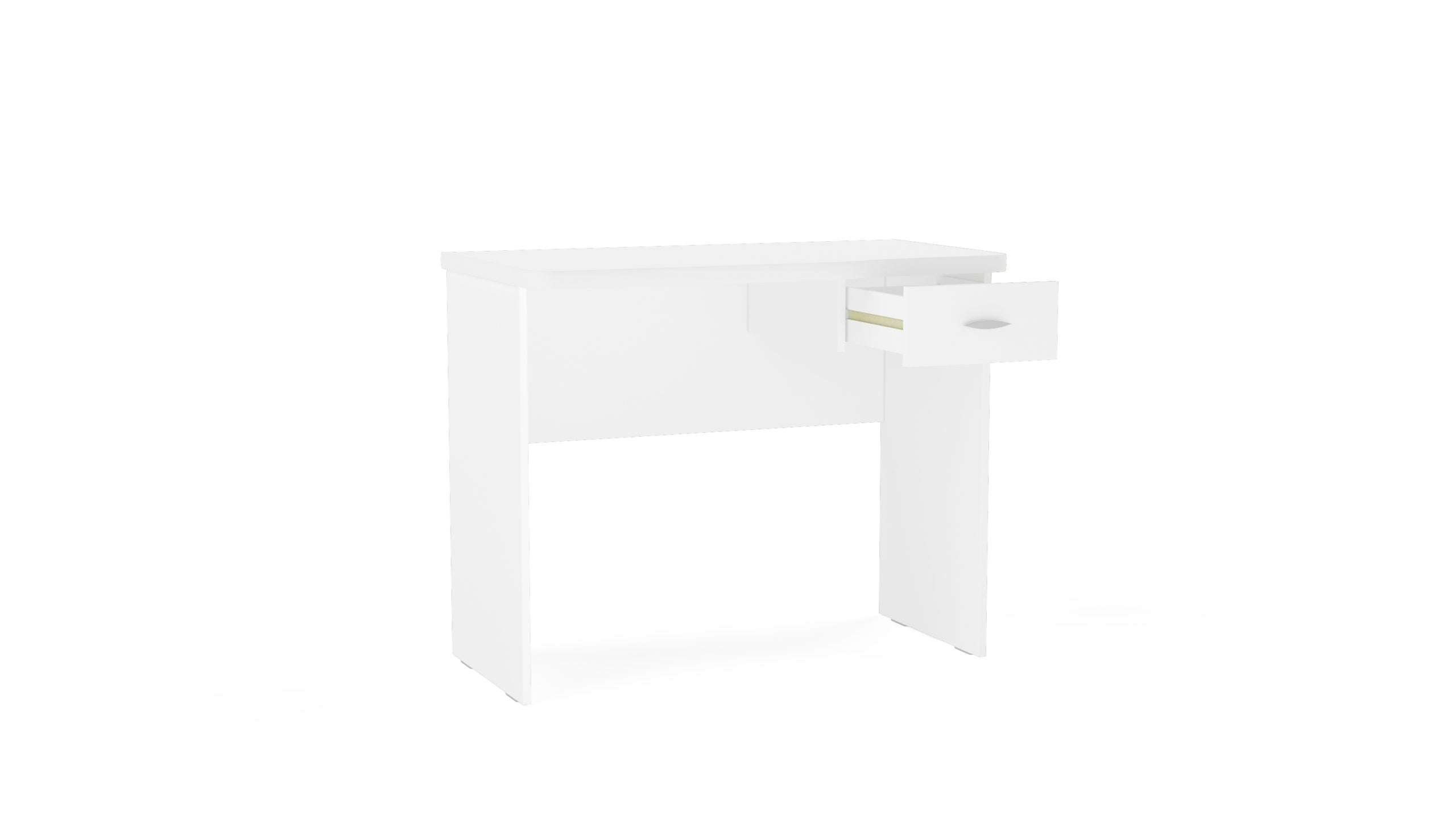 Diego White Office Table - Click Furniture