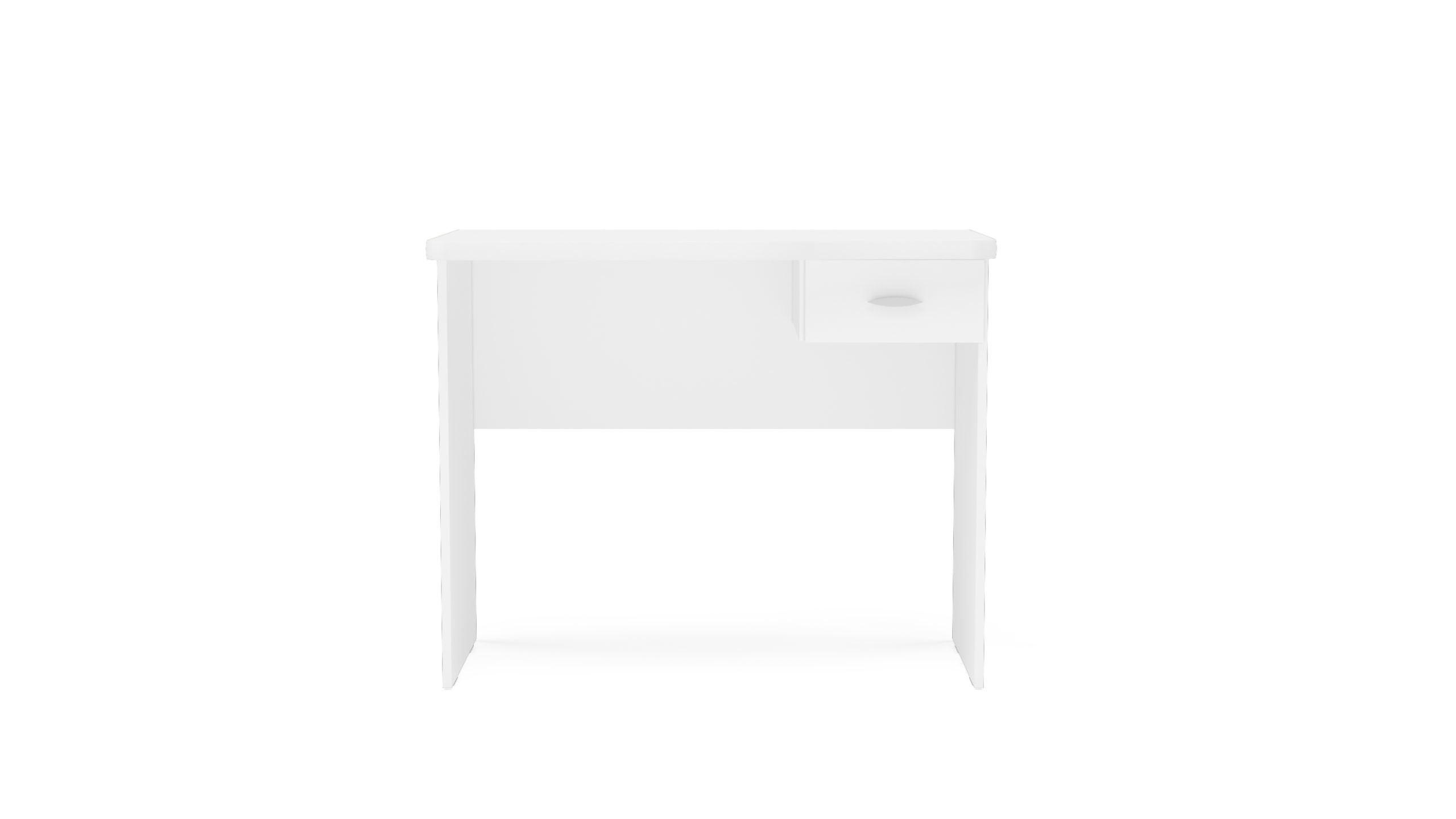 Diego White Office Table - Click Furniture