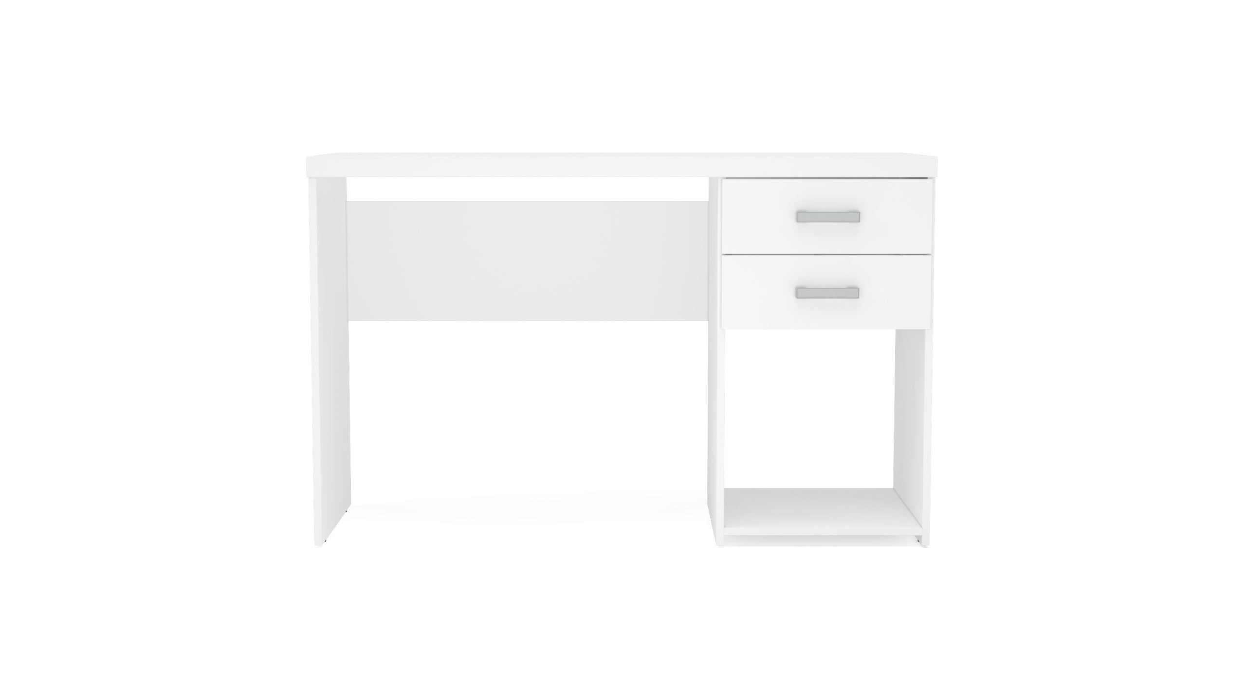 1171 Mesa Malta 2 gavetas FI frontal Branco scaled 1