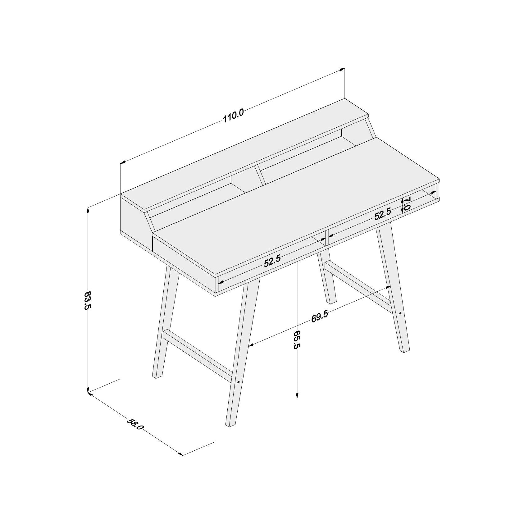 Sadie Office Desk - Click Furniture