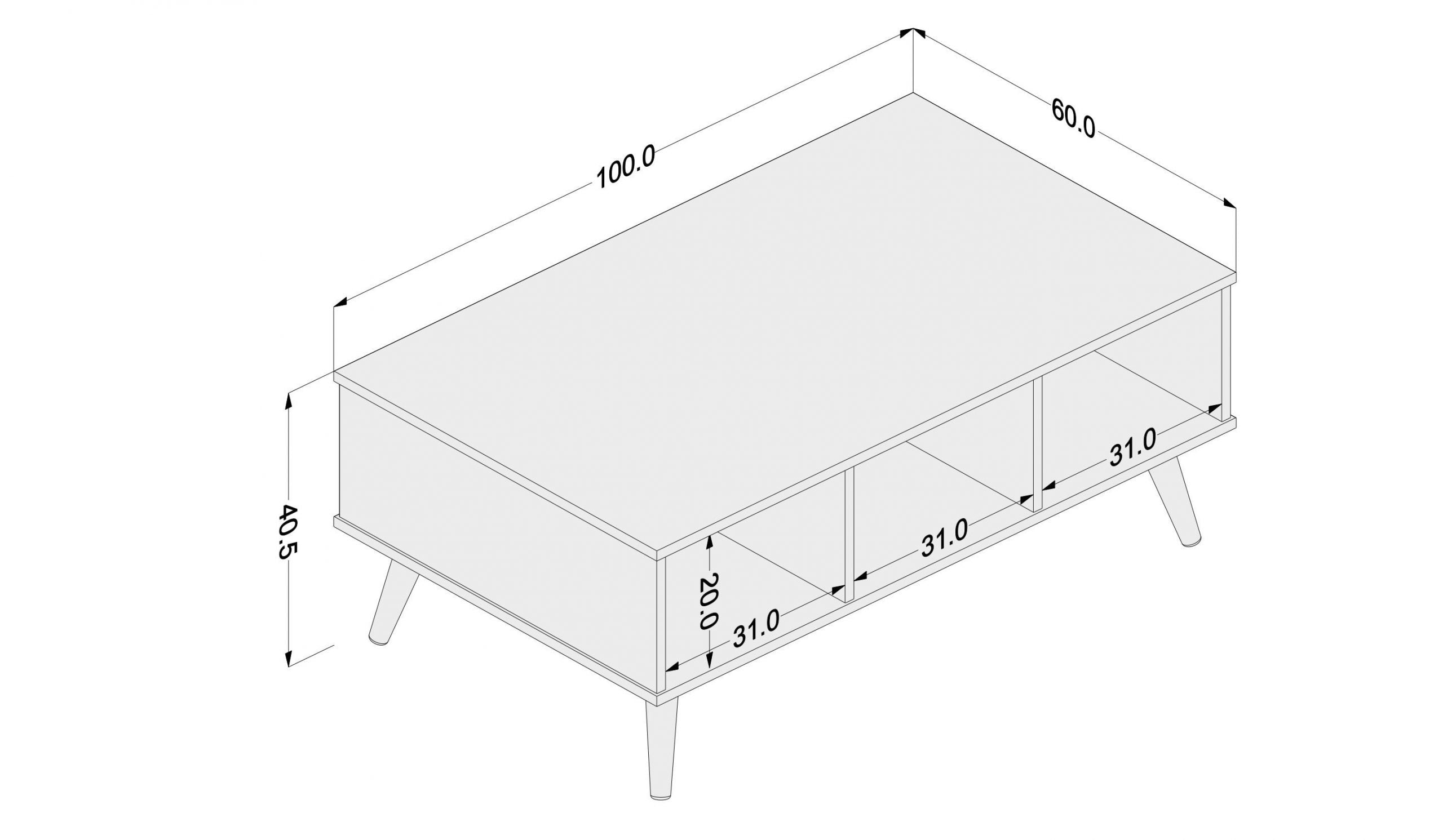 Osasco Black Coffee Table - Click Furniture