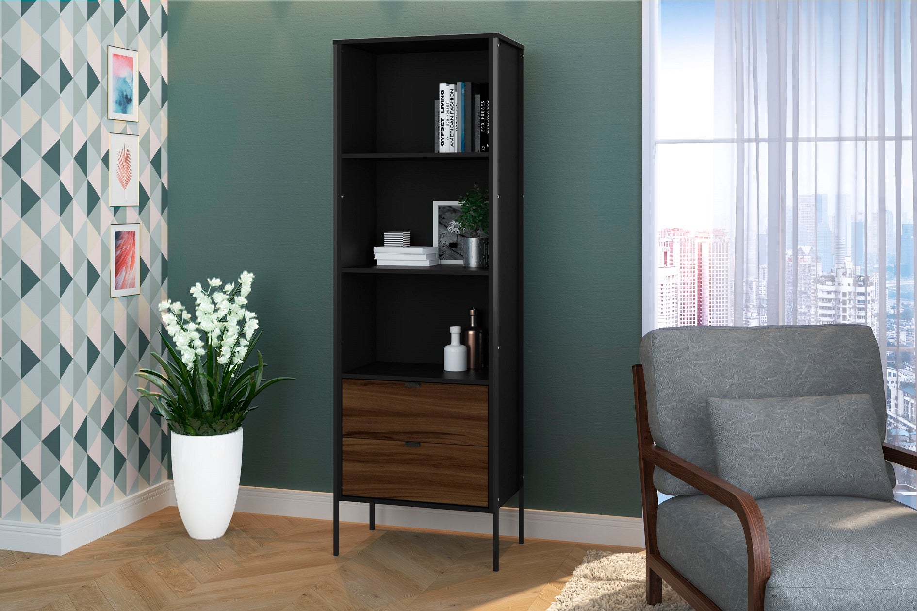 Juno Bookcase - Click Furniture