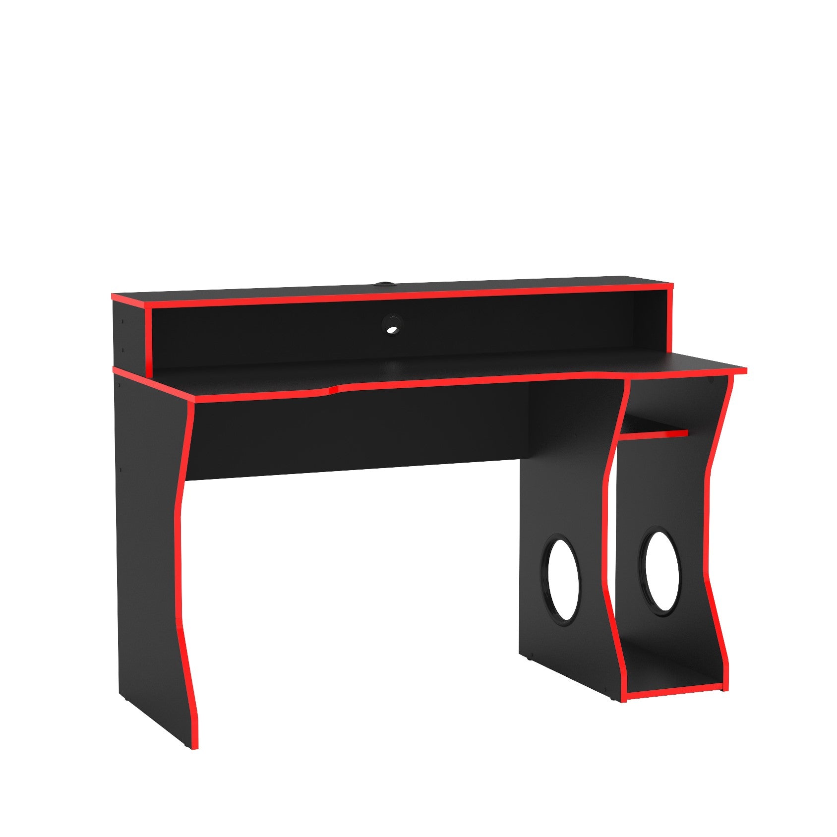 Gamer Desk Freemont Black and Red - Click Furniture