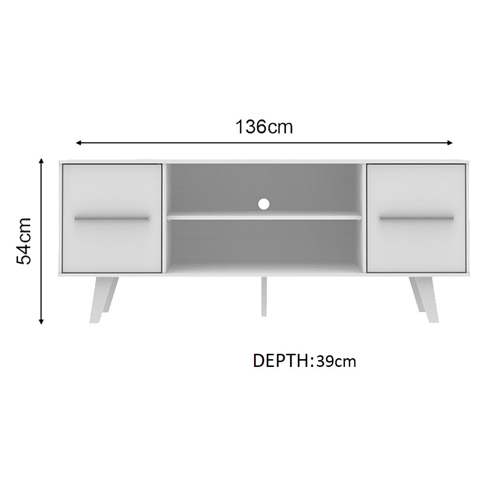 Lara White Tv Unit - Click Furniture