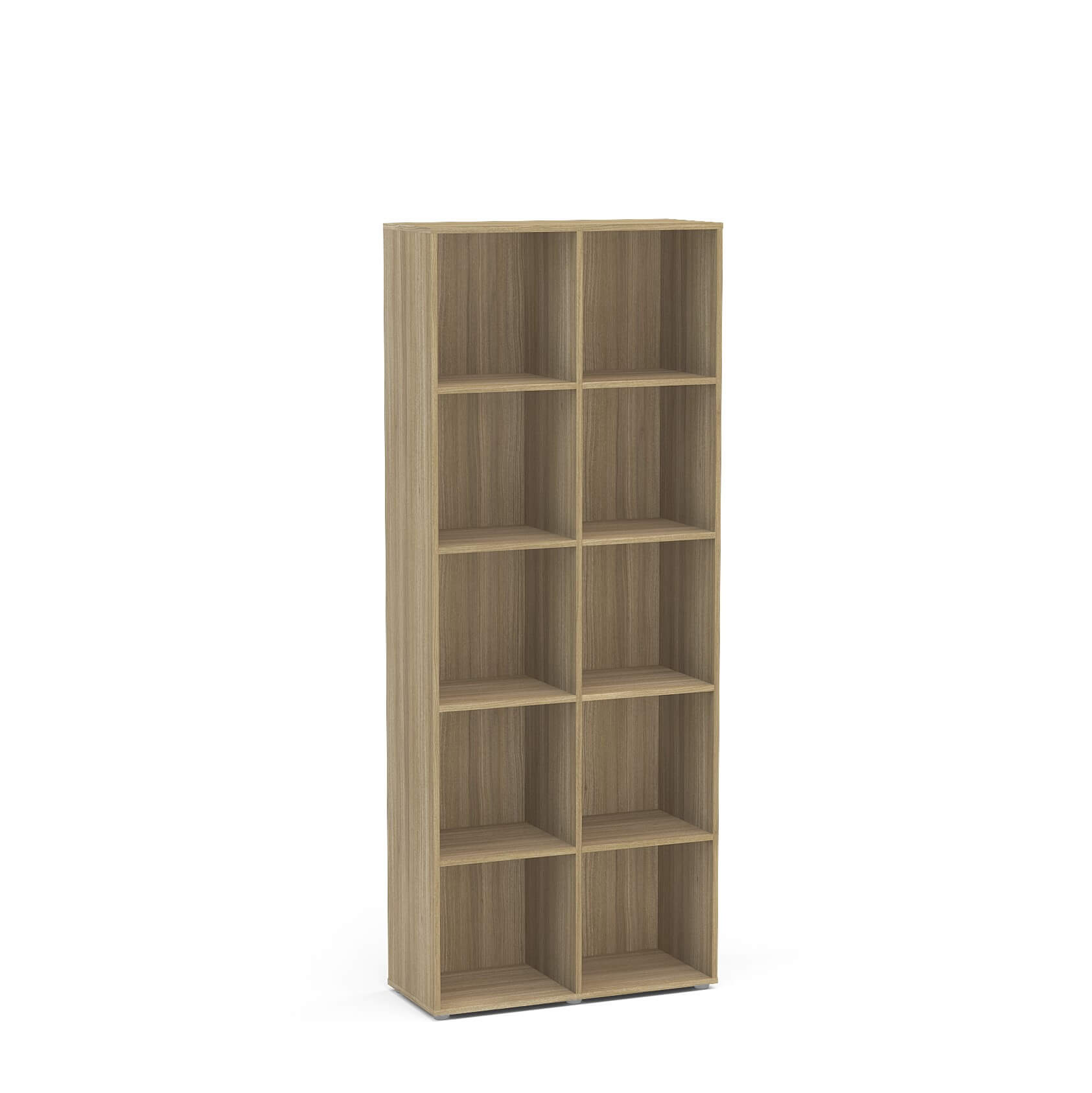10 Cube Brown Bookcase - Click Furniture