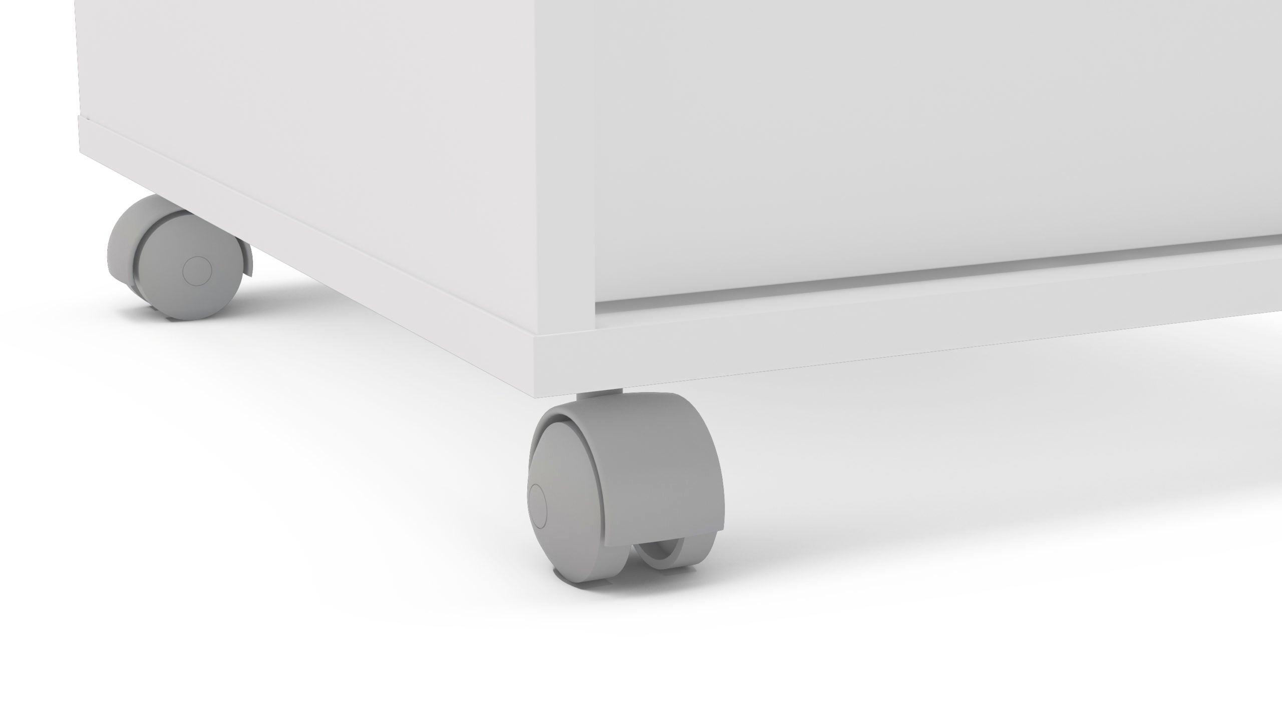 Click 3 Drawer Pedestal White - Click Furniture