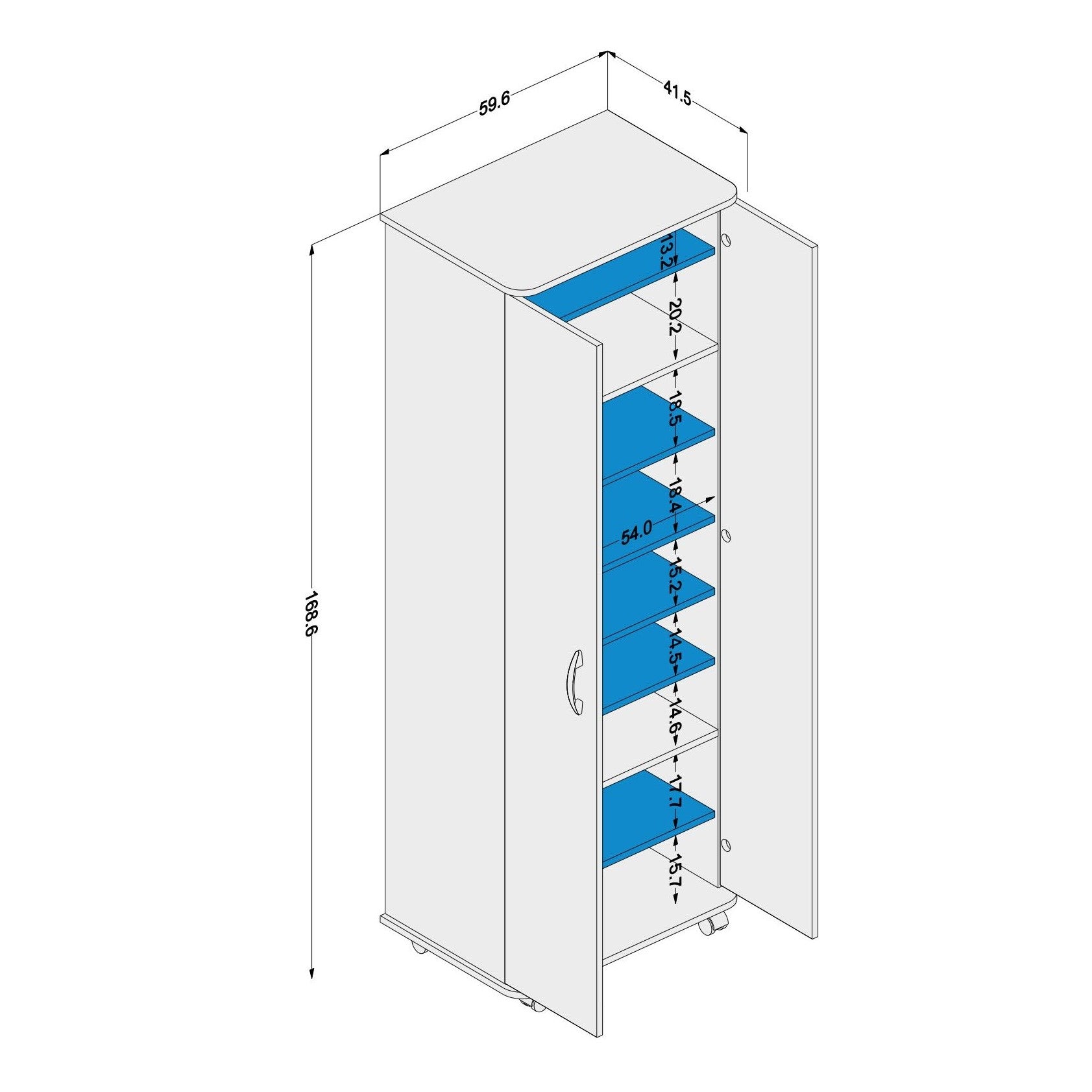 Multi-Functional Brown Cabinet - Click Furniture