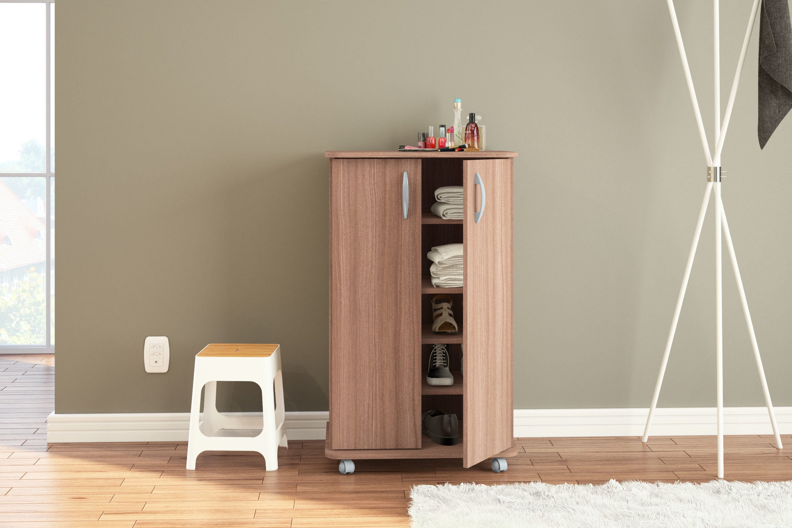 Lola Brown Cabinet - Click Furniture