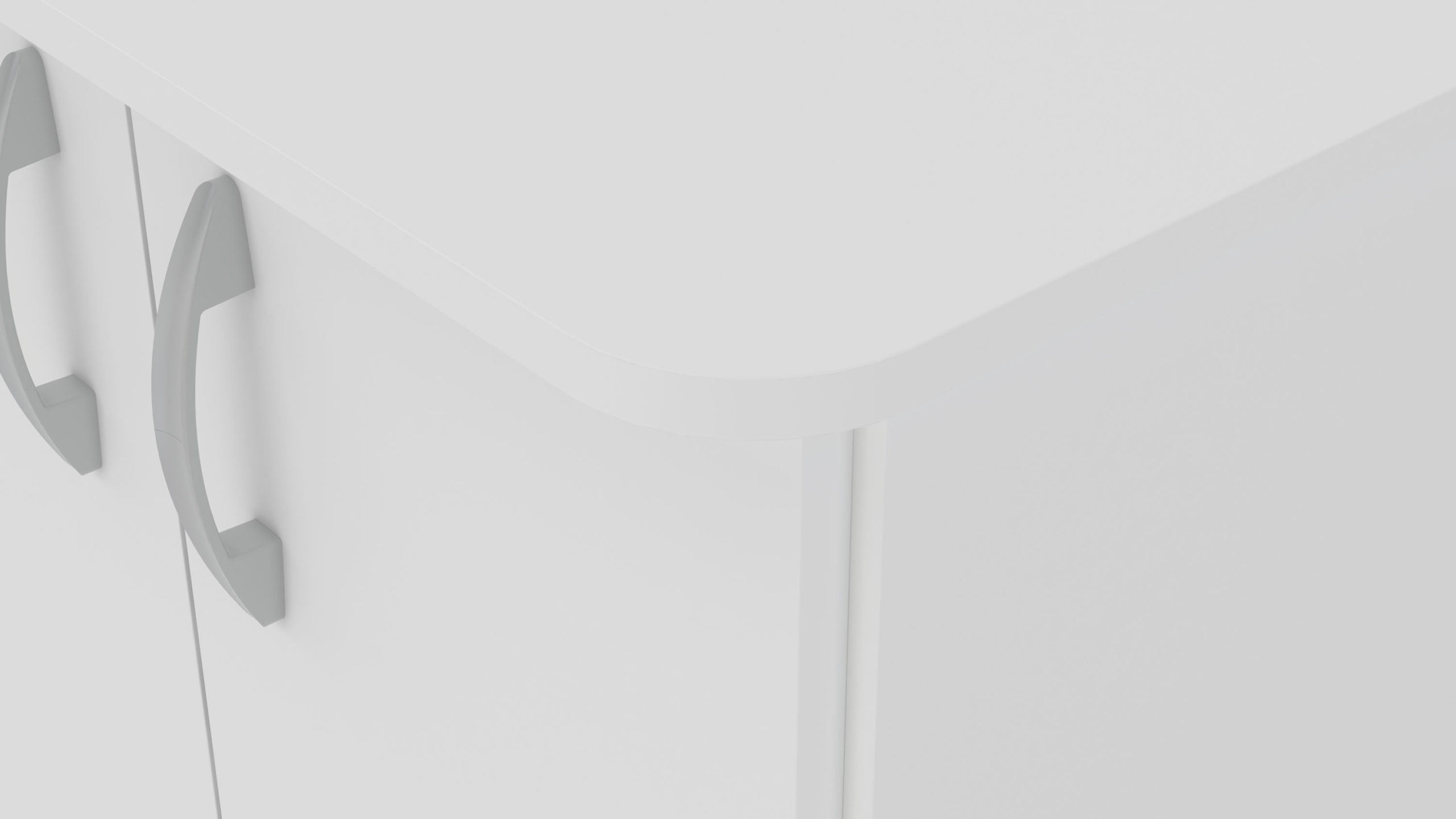 Lola White Cabinet - Click Furniture