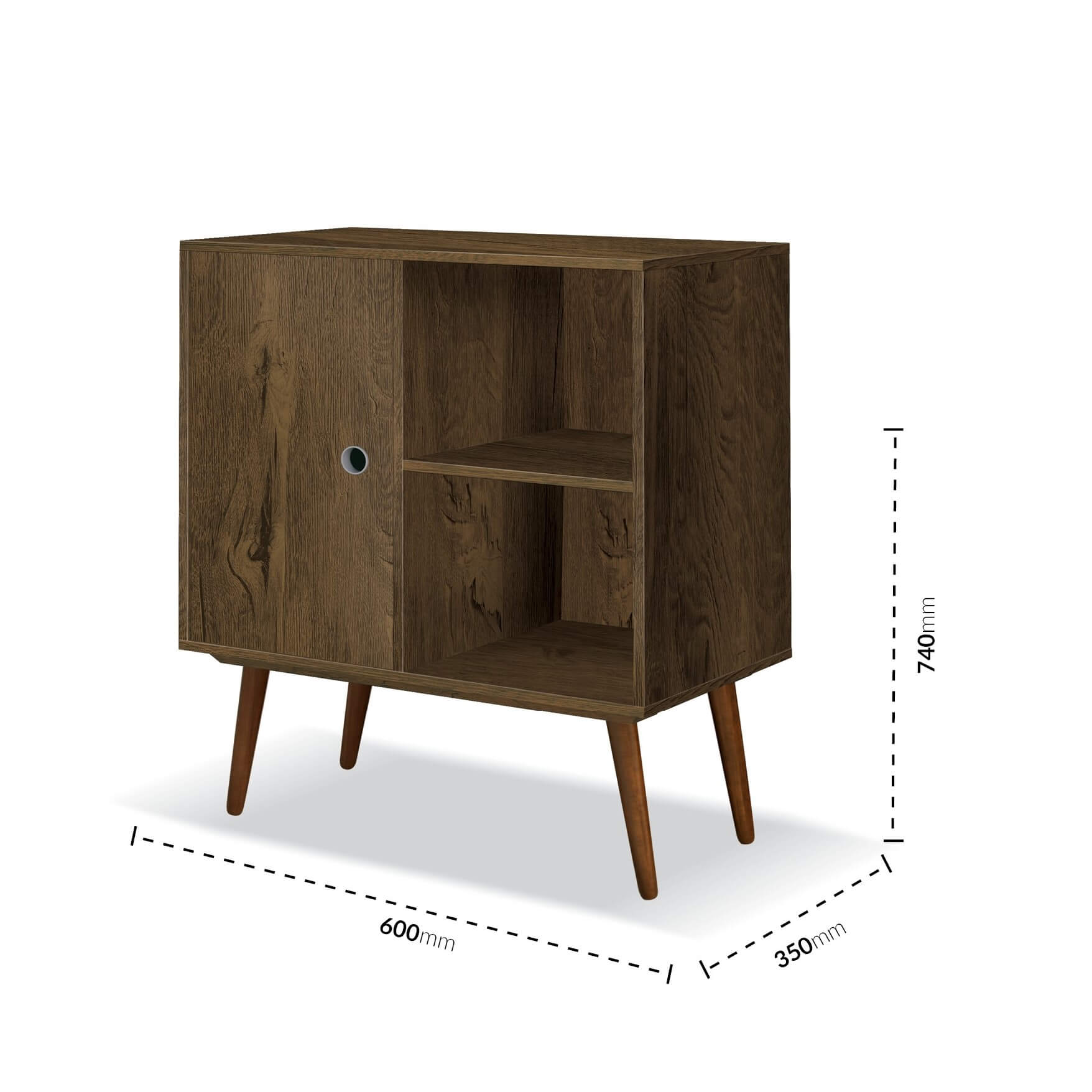 Duna Accent Table Brown - Click Furniture
