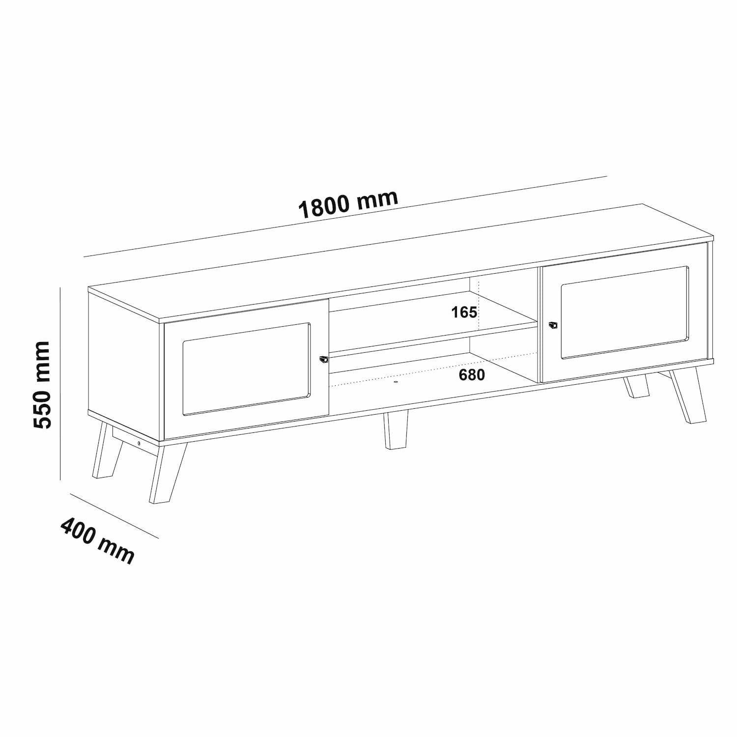 Charlotte TV Stand - Click Furniture