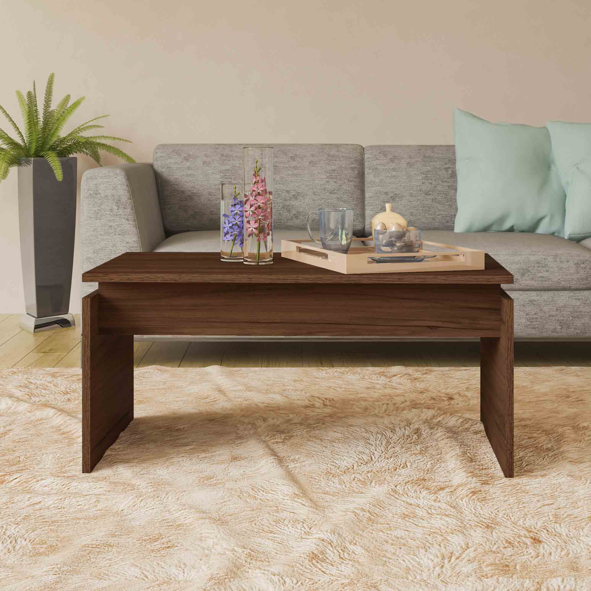 Cris Coffee Table Walnut - Click Furniture