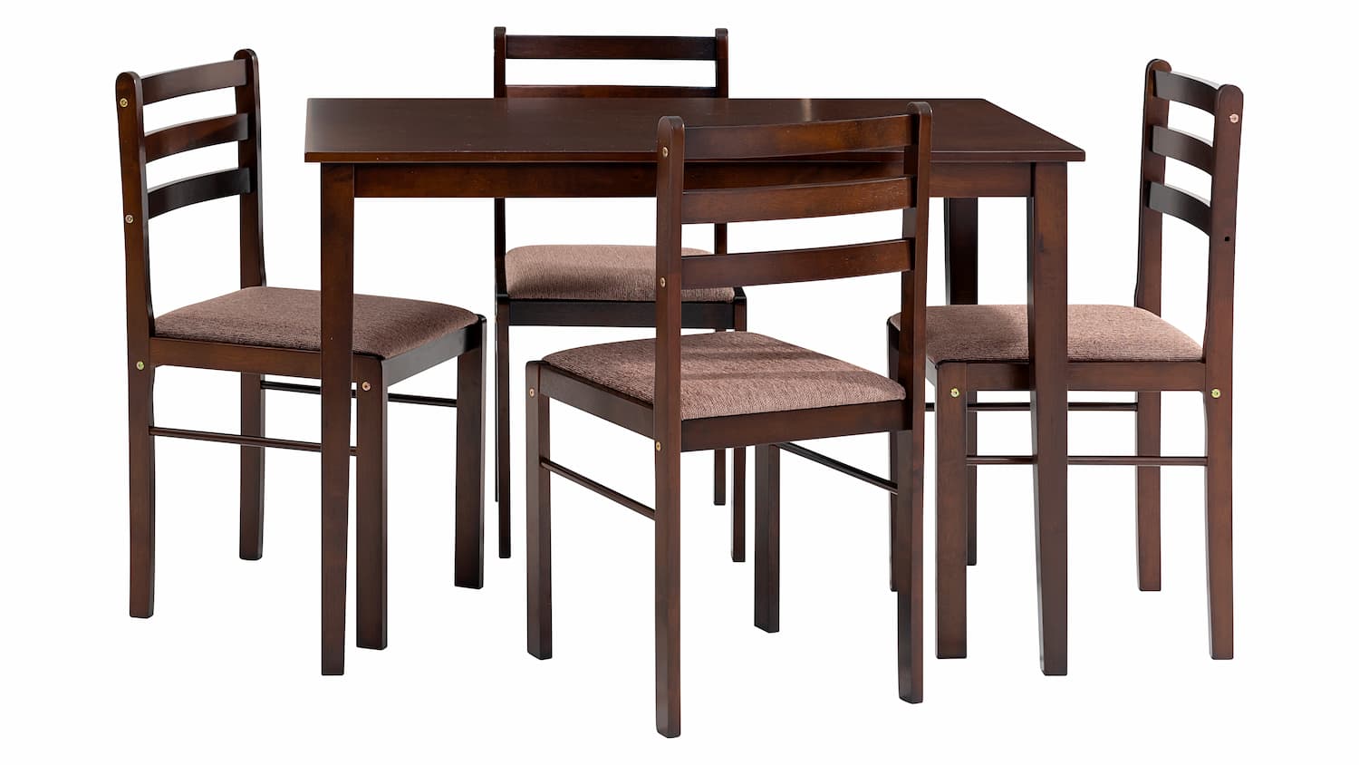 Esmay 5pc Dining Set Cappucino - Click Furniture