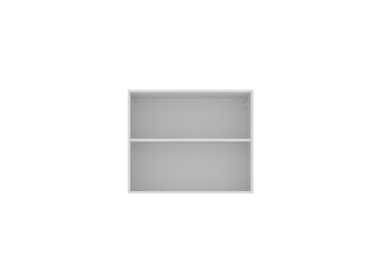 Wall 80 cm 2 Door White Cupboard - Click Furniture