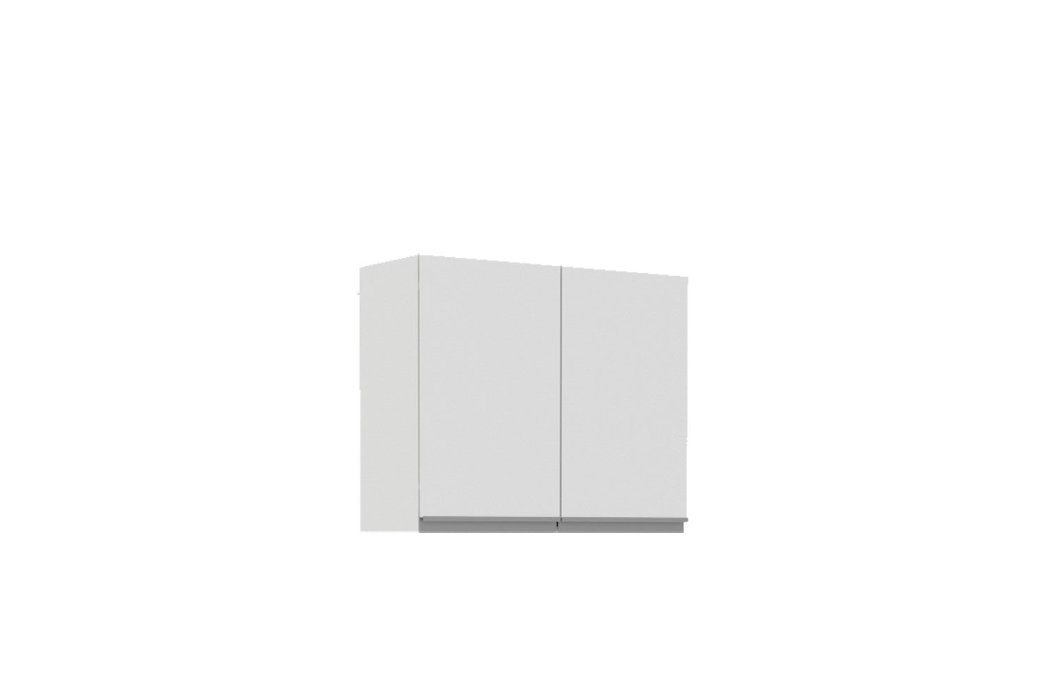 Wall 80 cm 2 Door White Cupboard - Click Furniture