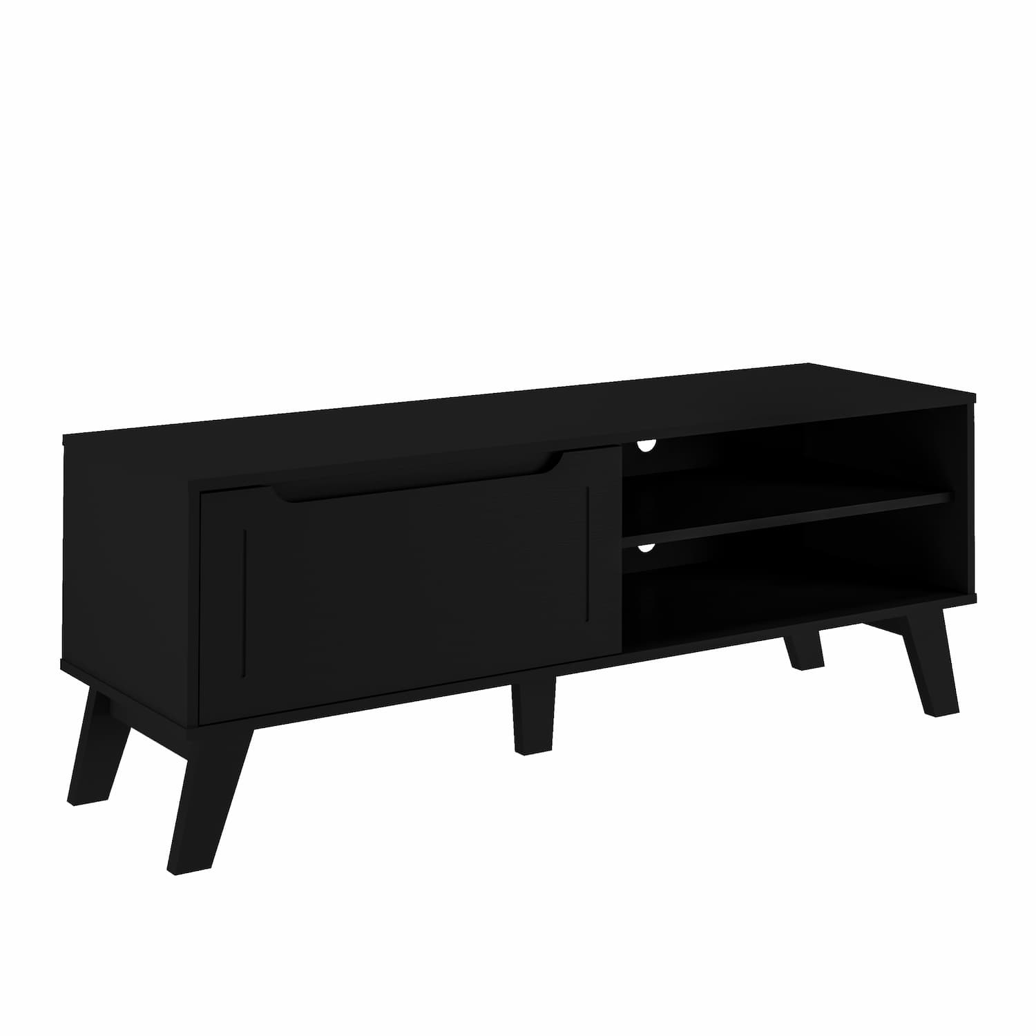 Lotus TV Stand Black - Click Furniture