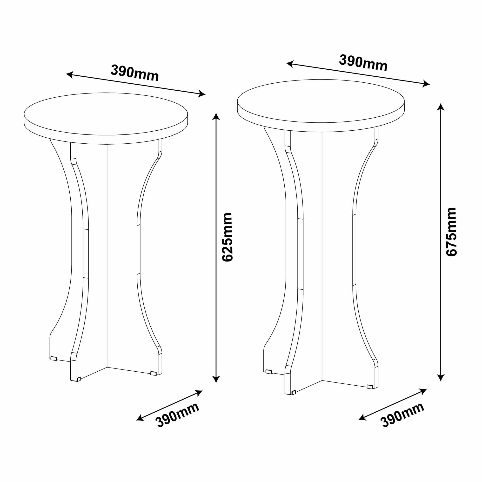 Luck End Tables Off-White - Click Furniture