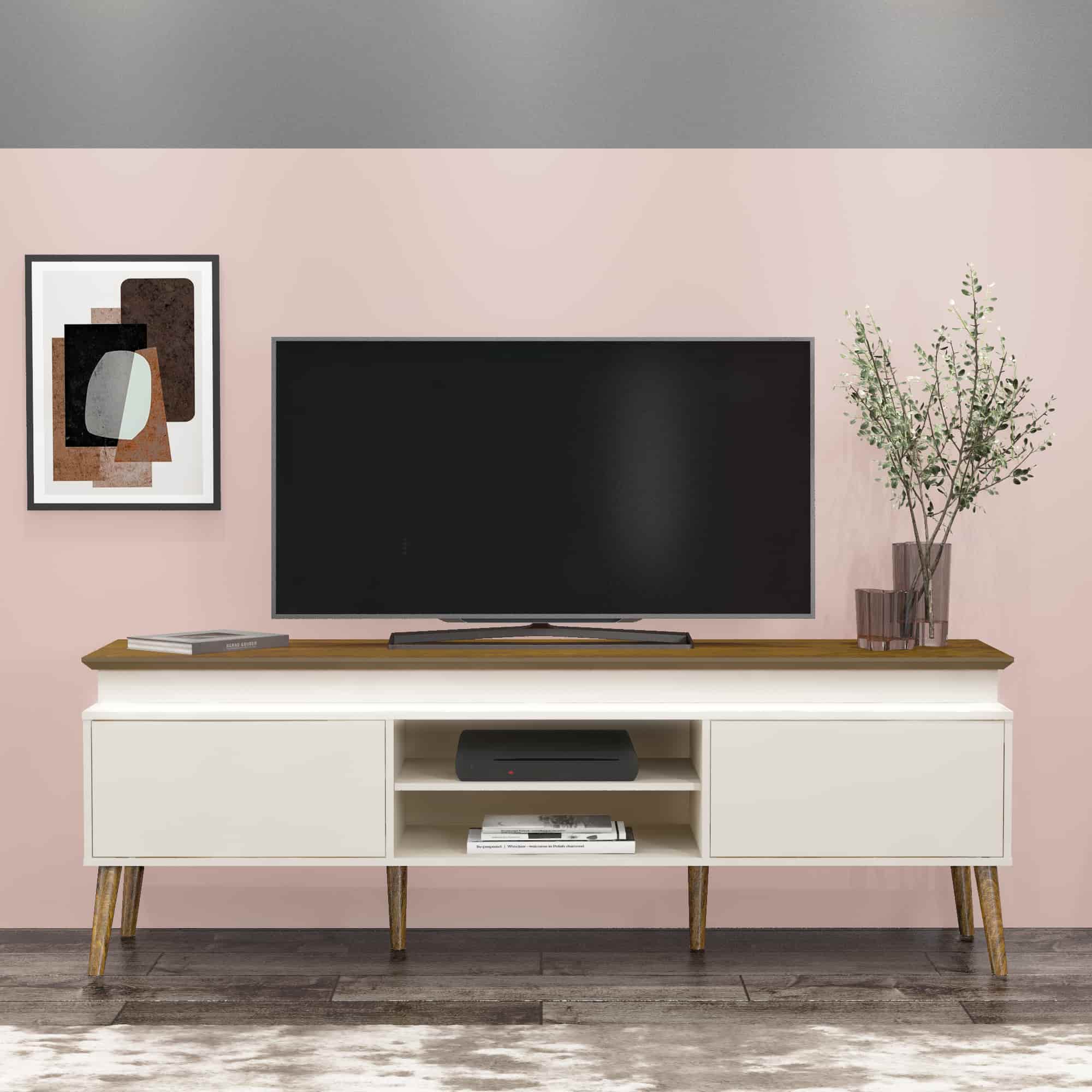 Lumina TV Stand Off White - Click Furniture