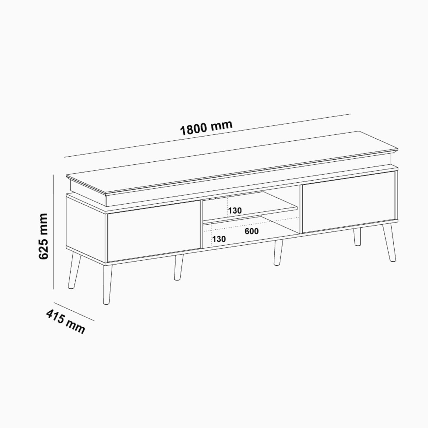Lumina TV Stand Off White - Click Furniture