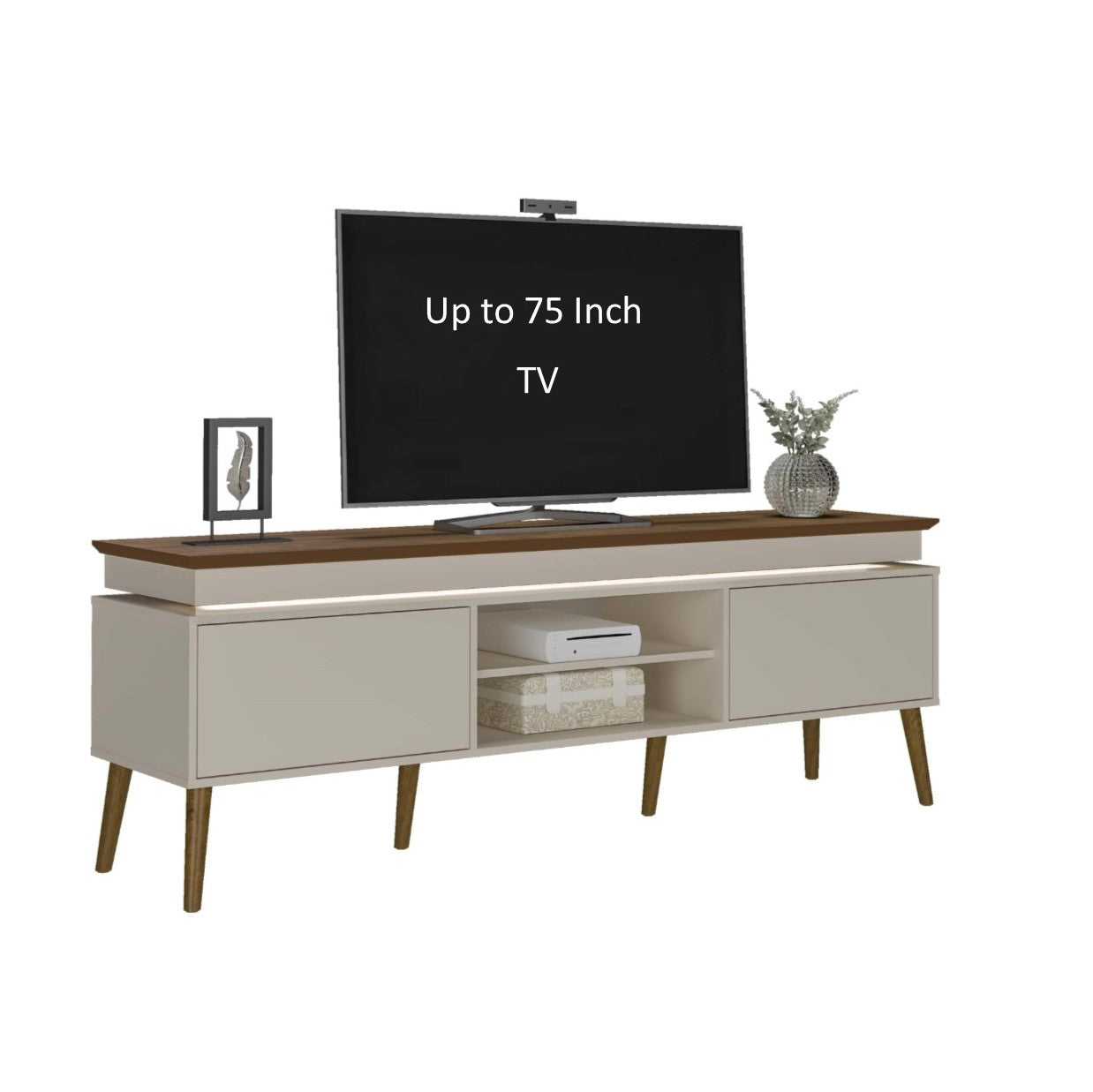 Lumina TV Stand Off White - Click Furniture