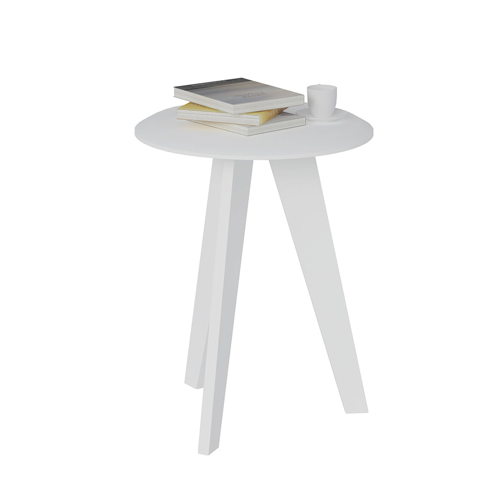 Ellis White End Table - Click Furniture