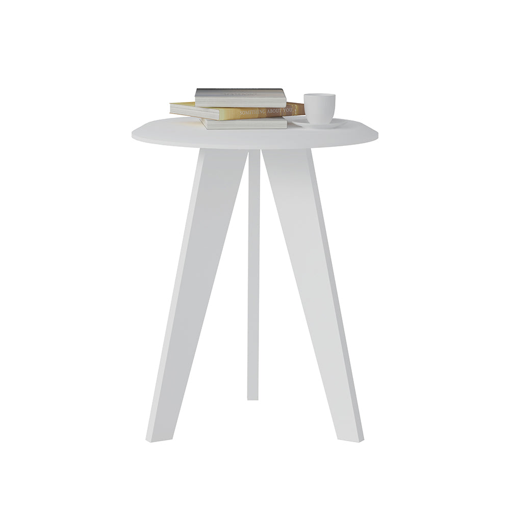 Ellis White End Table - Click Furniture