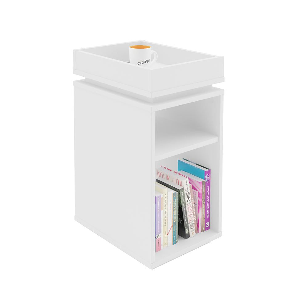 Olivia End Table White - Click Furniture