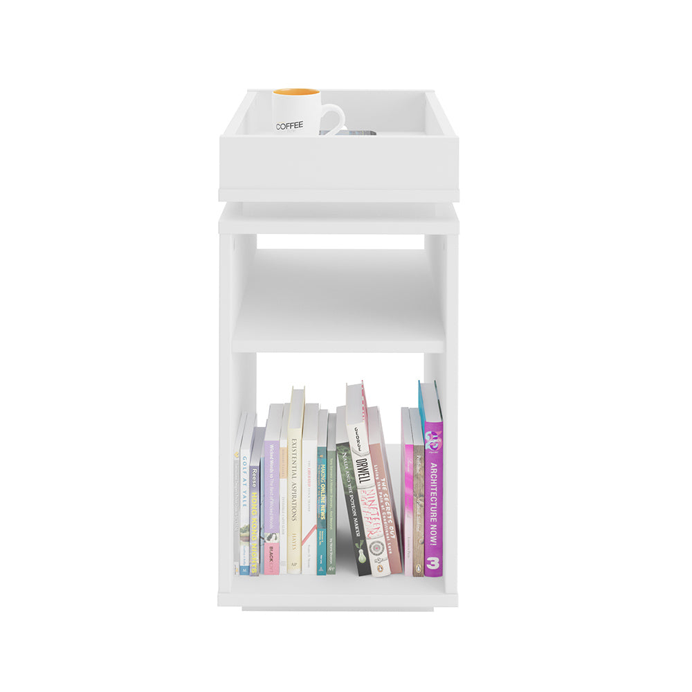 Olivia End Table White - Click Furniture