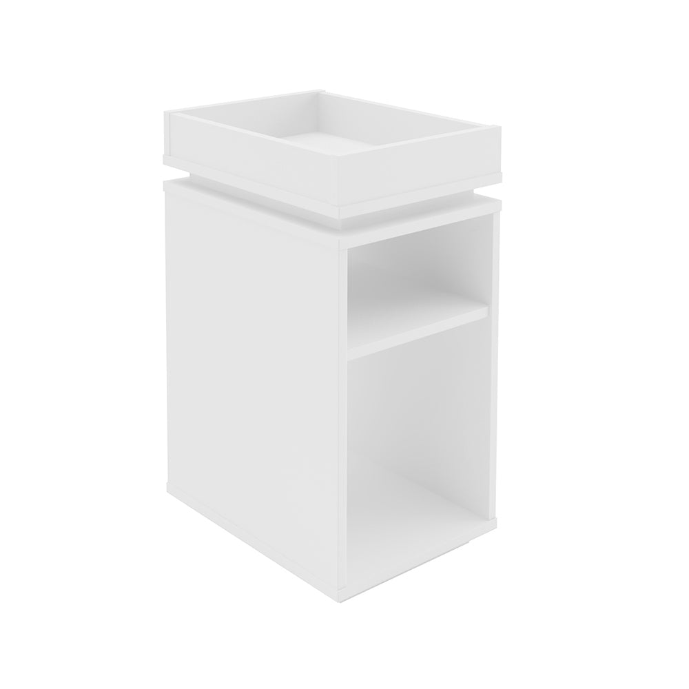 Olivia End Table White - Click Furniture